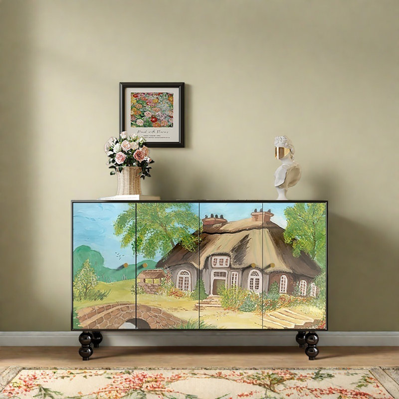 59.1in Four-door Sideboard Cabinet