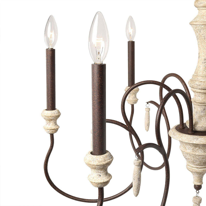Lustre classique / traditionnel à 6 lumières Lebrun