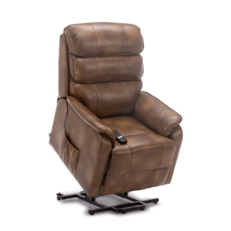 Whitely 82cm Wide Lift Assist Standard Recliner, Dual Motor Lift Assist, Tan