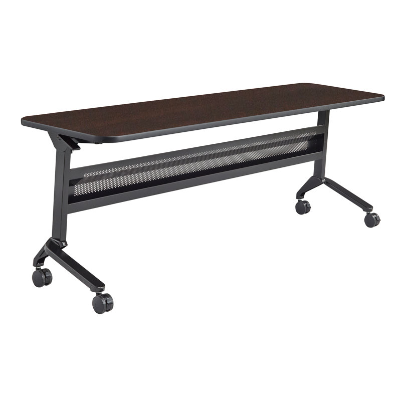 Table de formation Flip-N-Go rectangulaire, LPL, H 29 po x L 48 po x l 18 po, Noir, noir, noir, noir, Moka