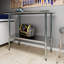 42 po Pieds en acier galvanisé pour tables de travail. Ensemble de 4