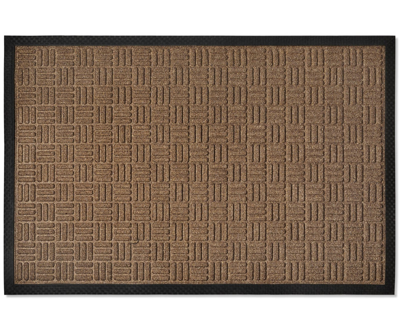 Tapis d'entrée antidérapant Fordville, Brun, 24" W x 36" L