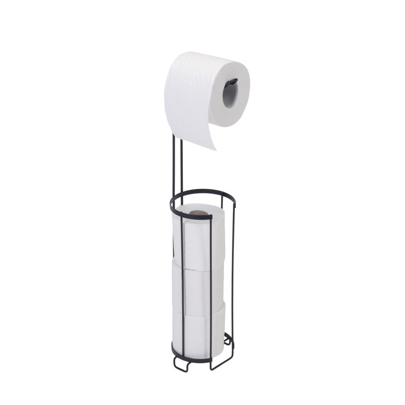 Matt Black Wire Toilet Roll Holder
