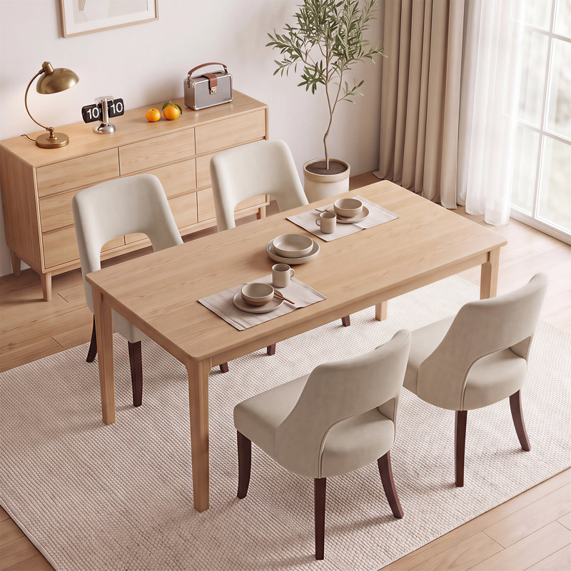 Chaise de salle à manger rembourrée Arlene, Crème