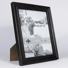 24 x 34 - 20 x 30 Modern Black Frame With White Mat
