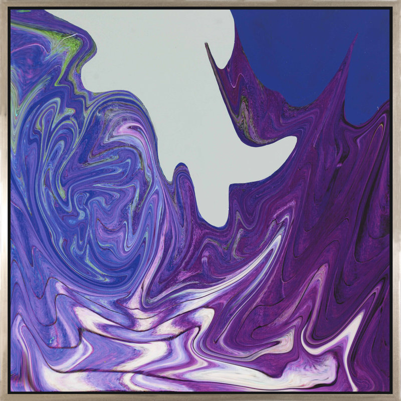 Twist III - peinture à cadre flottant sur toile