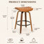 Tabourets de bar pivotants en similicuir Gerald-853451438-853451439