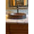 18" Oval Skirted Vessel Hammered Copper Sink