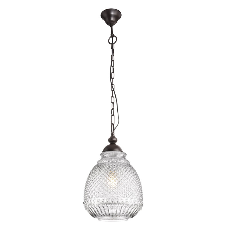 1 - Light Teardrop Pendant, Clear