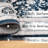 Area Rug,  5X7 Vintage Bohemia Non-Slip Washable Rug For Living Room Kitchen Bedroom Living Room Flower Design Blue/Brown