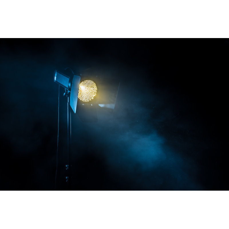 Theater Spot Light On Black Background - Wrapped Canvas Print, 30cm H x 46cm W x 3.8cm D