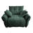 Ergonomic Single Seater Sofa With Throw Pillows