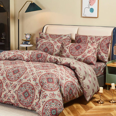 Sunshine Festival Microfiber Paisley Sheet Set
