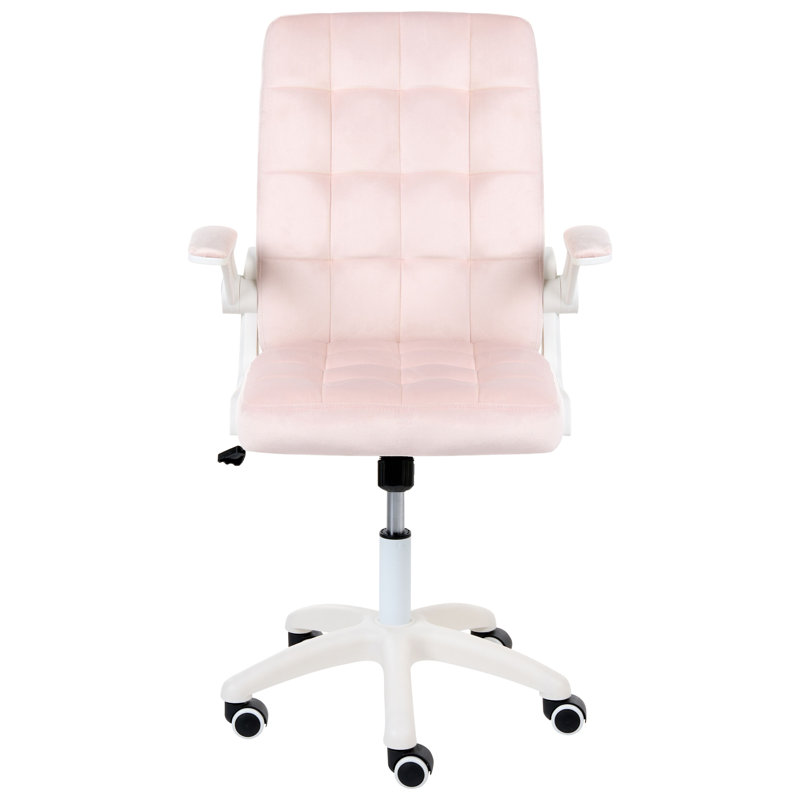 Velvet Office Chair, Pink