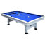 Hathaway Alpine 8-ft Outdoor Pool Table with Aluminum Frame and Waterproof Felt - Includes Accessories, White