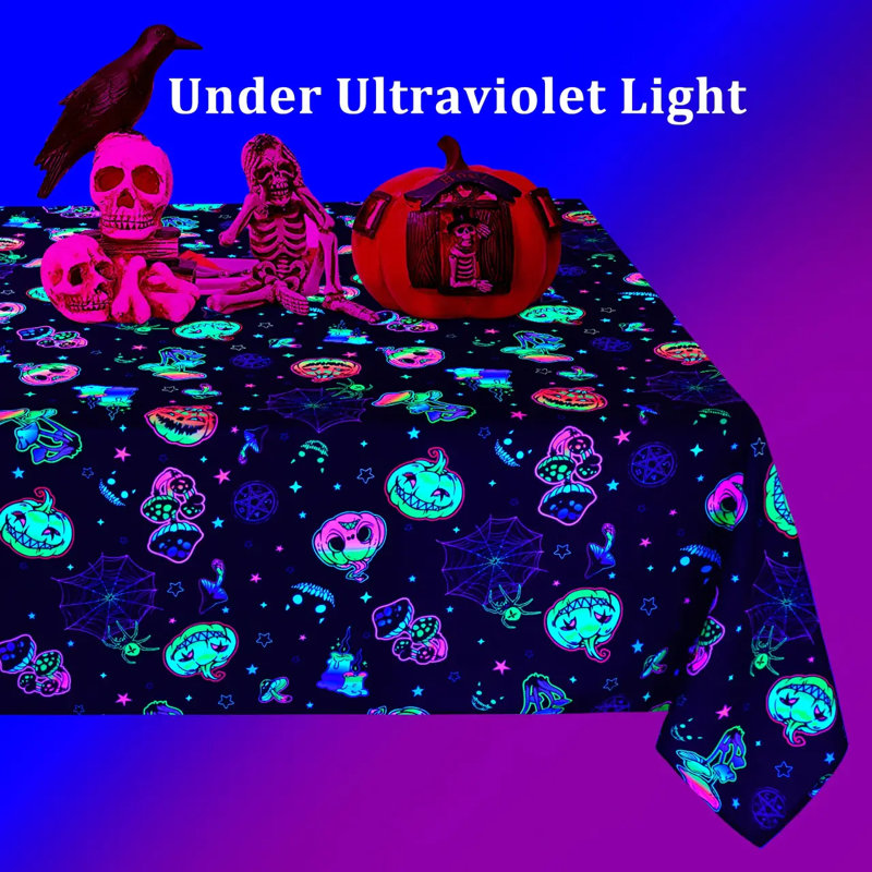 Nappe d'Halloween Blacklight