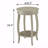 Round Side Table With Bottom Shelf
