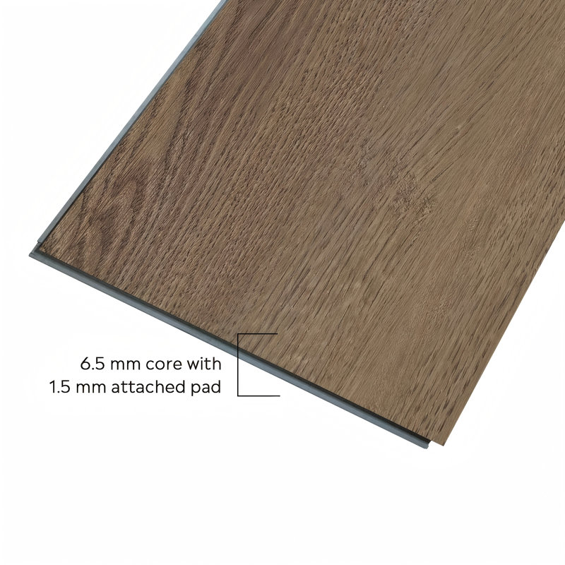 62.6" X 9"*8Mm Waterproof Rigid Core Luxury Vinyl Plank Flooring, Shabby Cream