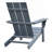 Outdoor Adirondack Chair for Relaxing, All-weather Fire Pit Chair, Patio Lawn Chair for Outside Deck Garden Backyardf Balcony, Grey