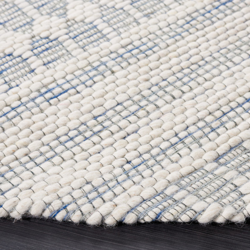 Brag Hand Woven Performance Geometric Rug, Round 6'
