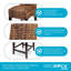 Tabouret de bar à hauteur de comptoir BirdRock Home 38,75 po, espresso