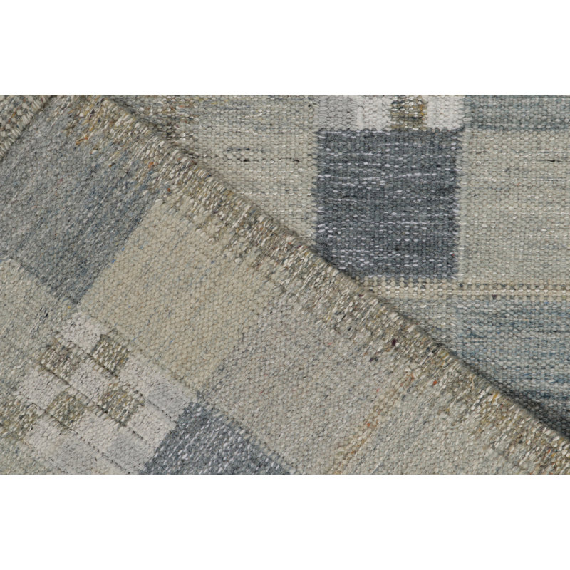 Wool Geometric Area Rug, Rectangle 8' x 10'