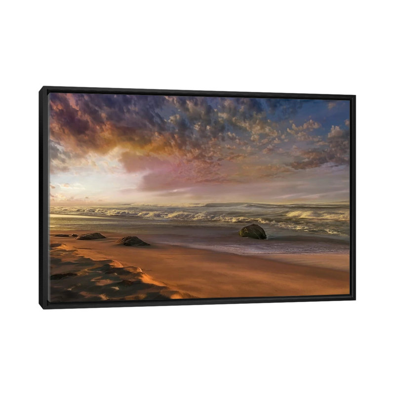 «Summer Magic» par Mike Calascibetta - impression sur toile tendue, H 32 po x l 48 po x P 1,5 po, Toile avec cadre noir