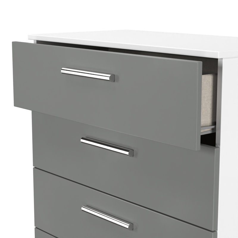 Bernay 74 cm W Chest of 5 Drawers