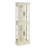 Glass antique display case with light and adjustable divider-354840660