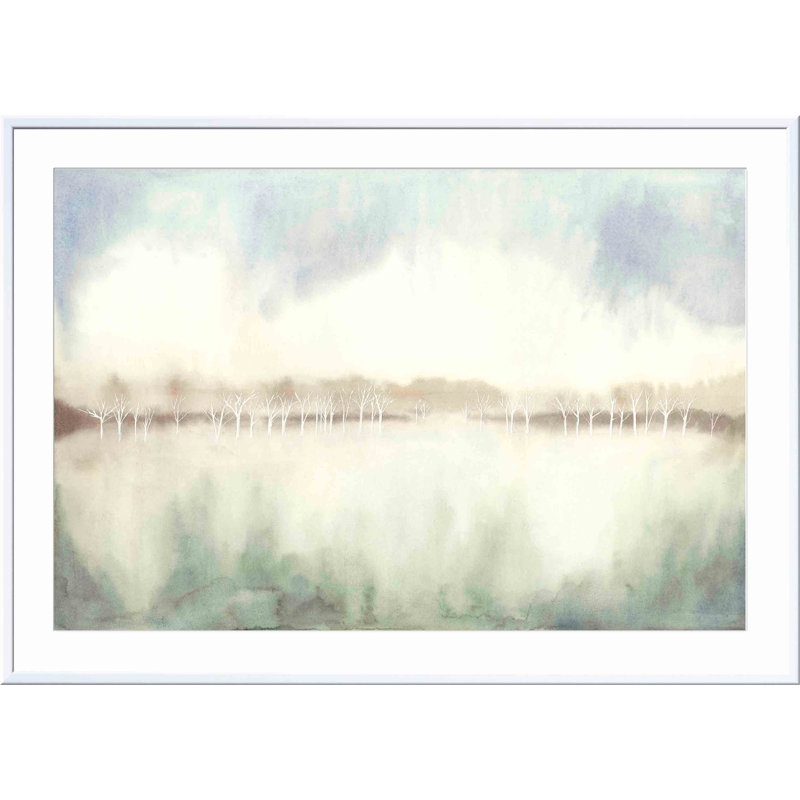 Mid Morning Mist I by Grace Popp, 32"H x 48"W, White