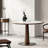 Simple oak dining table and chair combination-105843274-105843275