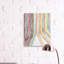 «Asymmetric Line Breaks Entre Fold Vibrant Rainbow» par Elvira Errico - Peinture sur toile-421732151-421732150