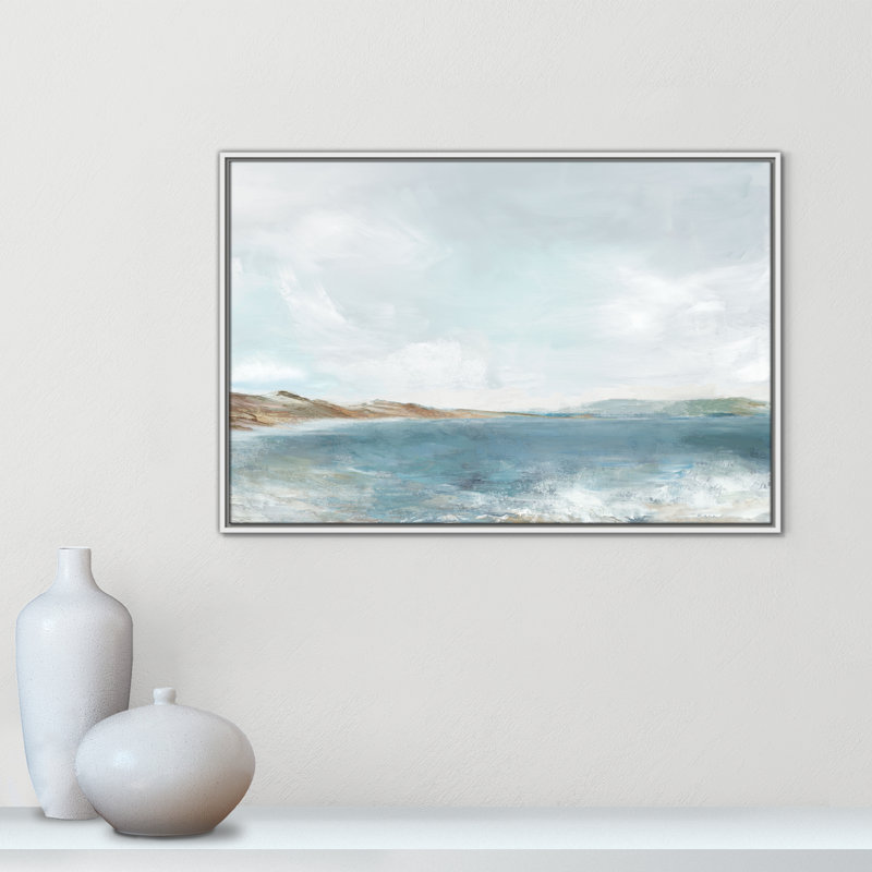 Echoes in Blue -- Landscape Version Print by PI Studio, H 25,5 po x l 37,5 po, Blanc