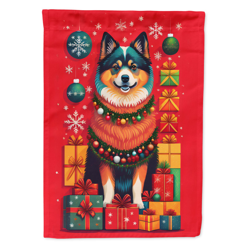 Double Sided 40'' H x 28'' W Polyester Christmas House Flag
