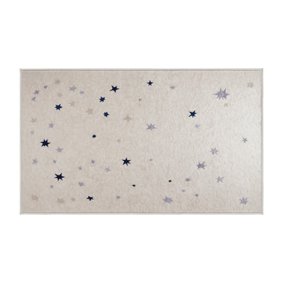 Machine Washable Beige Area Rug