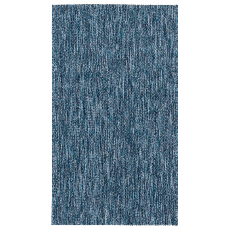 Sayed Performance Solid Color Indoor/Outdoor Area Rug, Rectangle 2' x 3'7"