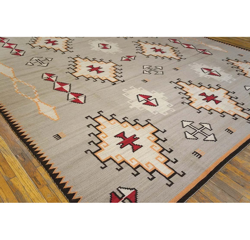 Tapis tissé à la main style contemporain de style sud-ouest exceptionnel 10 x 14