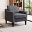 Chaise d'appoint avec accoudoirs en chenille Mid-Century-2122084409