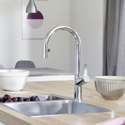 Urbena Pull-Down Dual-Spray Kitchen Faucet