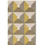 Tapis doré / gris en laine / coton touffeté à la main Gilderoy-1653030052