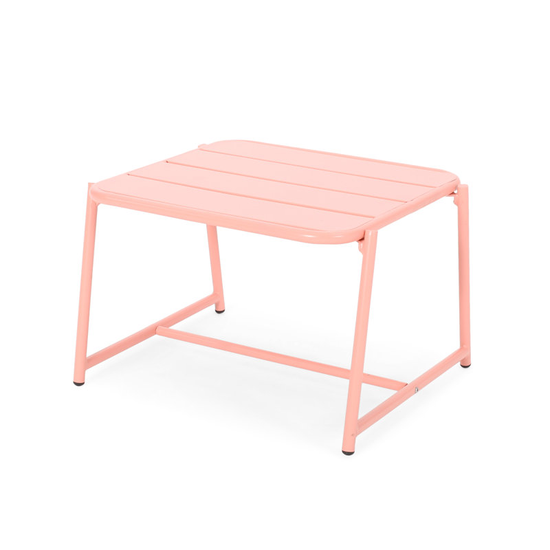 Table d'appoint moderne en métal Coral