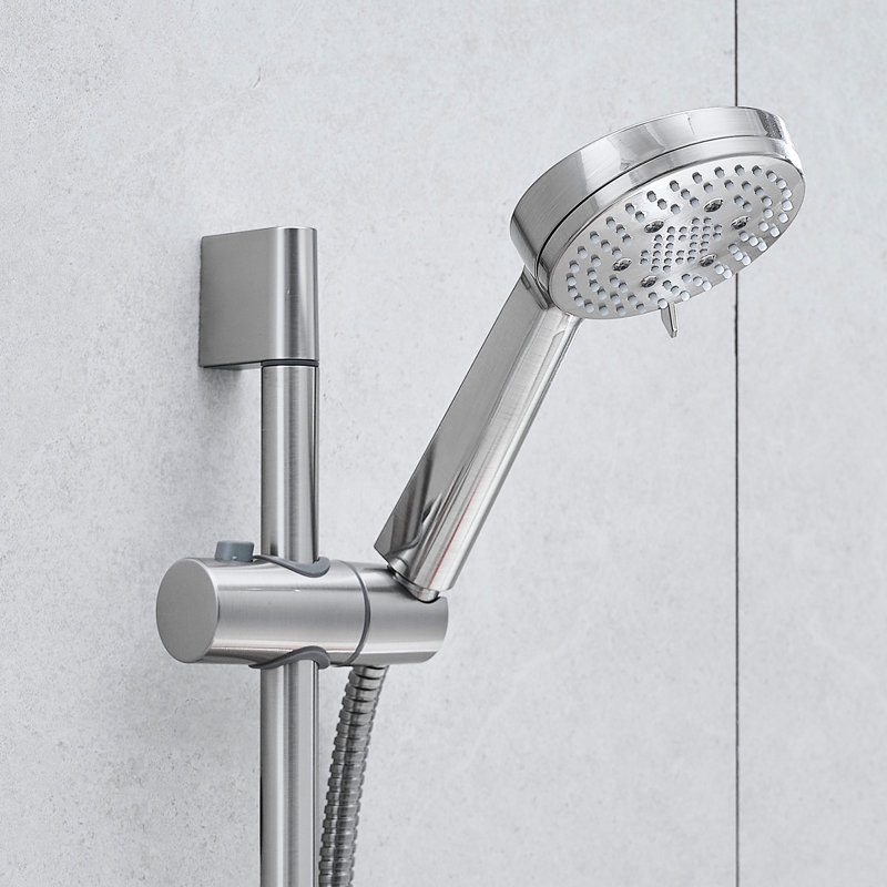 10-Inch Shower System Wall Mount - Matte Black Faucet With 5-Spray Handheld And Slide Bar For Bathroom Mounted