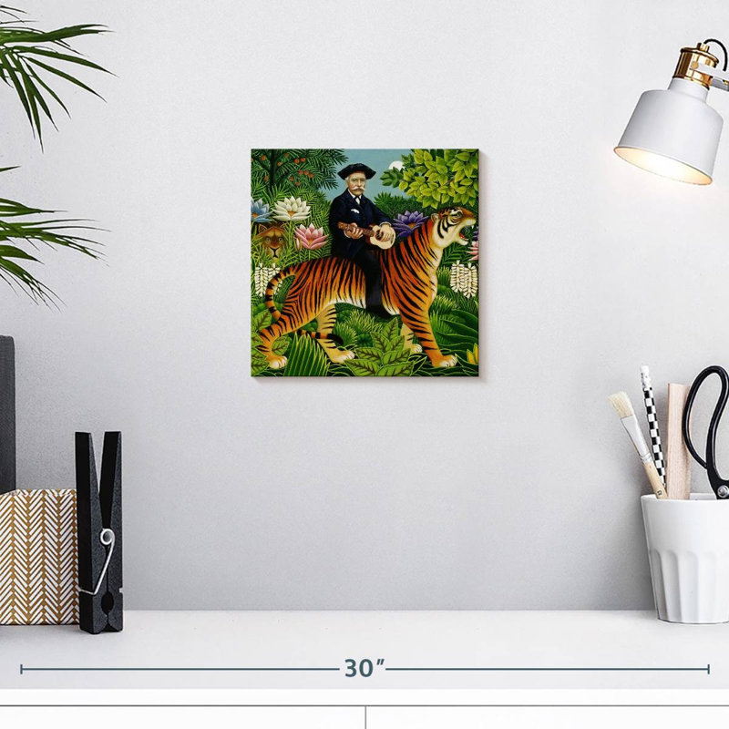 Le rêve d'Abarca Henri Rousseau, H 10 po x l 10 po
