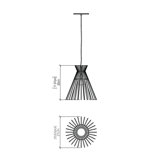 Stecche Di Legno 1 - Light Pendant
