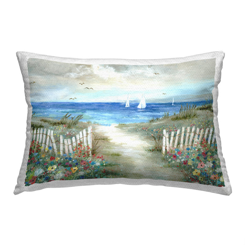 Coussin d'extérieur imprimé plage Beach Garden Garden par Nan