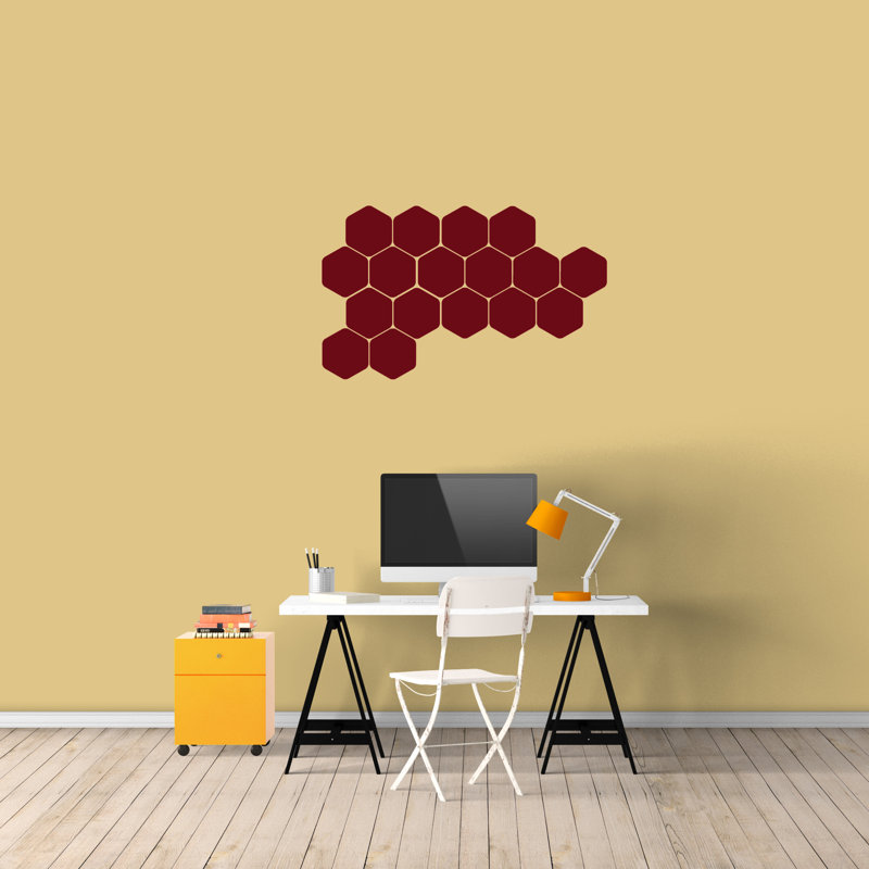 Adhésif décoratif en forme de nid d’abeille, Canneberge