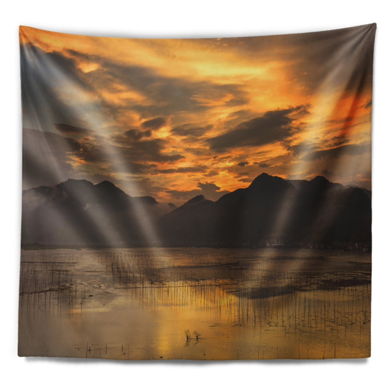 Landscape Polyester Tapestry, 32" H x 39" W