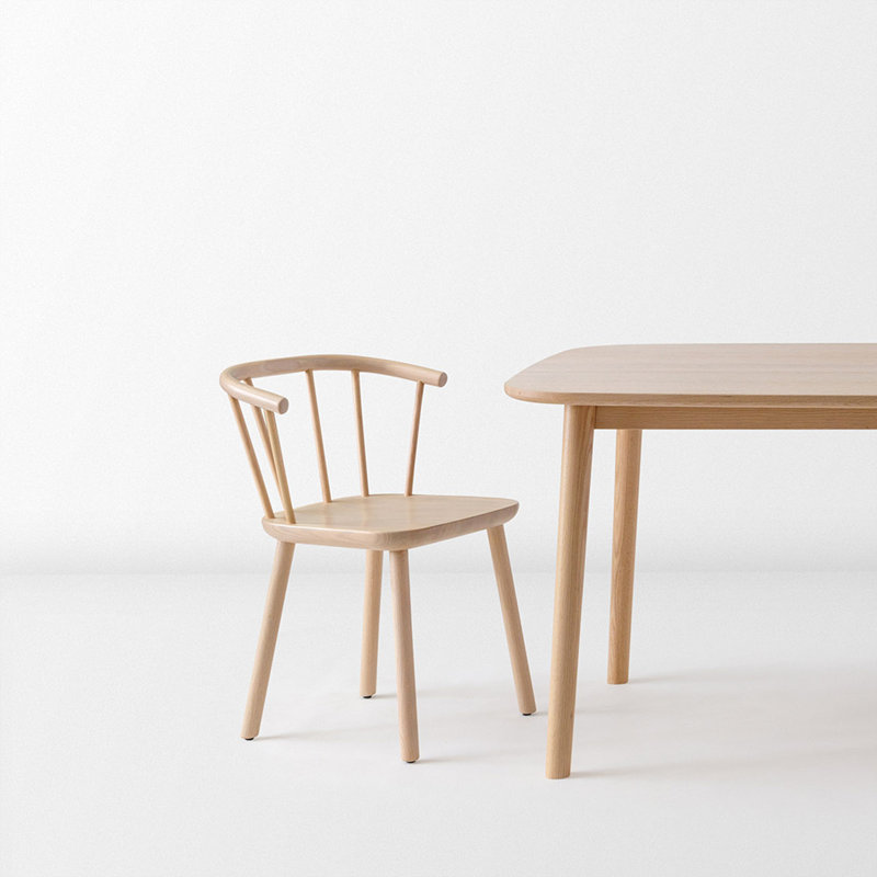 Studio Solid Wood Arm Chair, Oak Nature