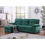 Canapé-lit modulaire réversible en tissu de velours vert Kipling-199559295