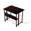 Petit bureau pliable de 80 cm (31,5 pouces) pour bureau à domicile ou salle à manger, utilisable comme bureau d'ordinateur, style américain traditionnel, noir, design.